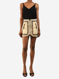 Cream studded mini skirt - size UK 6 Skirts Isabel Marant 
