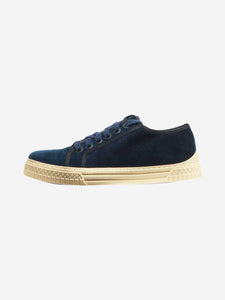 Chanel Dark blue velvet trainers - size EU 36.5