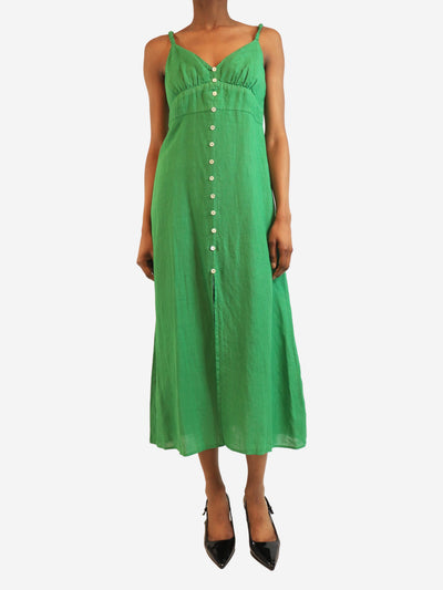 Green linen sundress - size XS Dresses Velvet by Graham & Spencer 