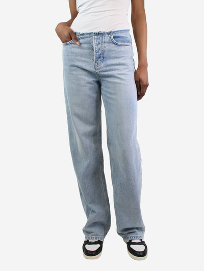 Blue frayed waist boyfriend jeans - size UK 6 Trousers GRLFRND 