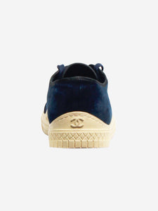 Chanel Dark blue velvet trainers - size EU 36.5