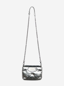 Maison Margiela Silver Glam Slam classique metallic leather bag