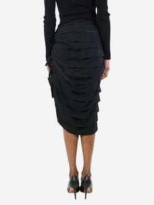 Lanvin Black tiered skirt - size UK 10