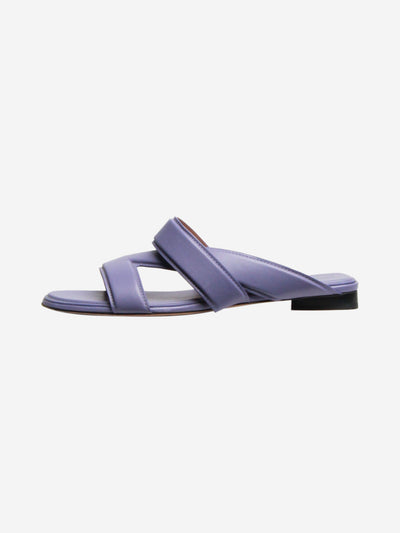 Lilac leather flat sandals - size EU 40 Flat Sandals Bottega Veneta 