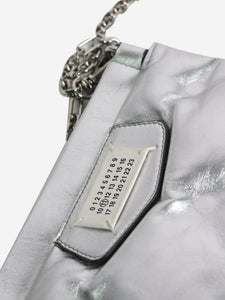 Maison Margiela Silver Glam Slam classique metallic leather bag