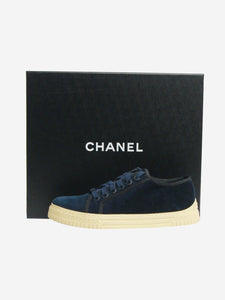 Chanel Dark blue velvet trainers - size EU 36.5