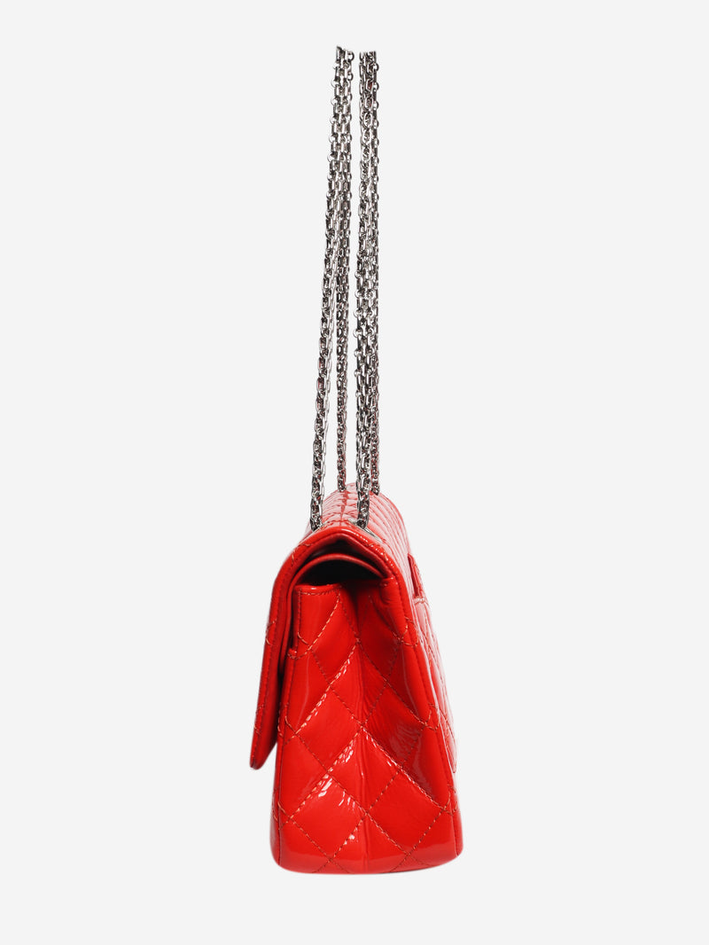 Red 2.55 reissue double flap bag
