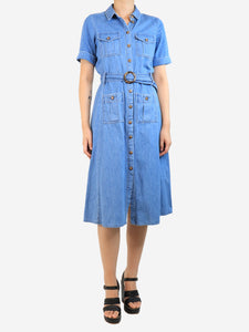 Sezane Blue denim dress - size UK 8