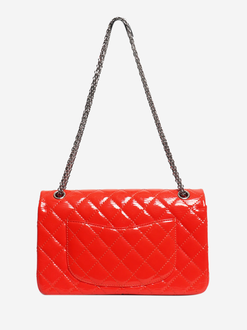 Red 2.55 reissue double flap bag
