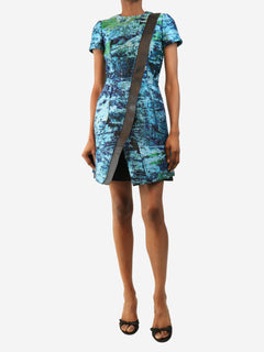 Blue tweed embroidered dress - size UK 4 Dresses Proenza Schouler 