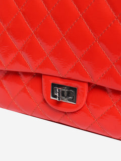 Red 2.55 reissue double flap bag