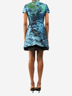 Blue tweed embroidered dress - size UK 4 Dresses Proenza Schouler 