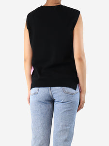 Marni Purple sleeveless ruffled crepe top - size UK 10