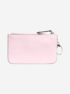 Fendi Pink studded zipped cardholder