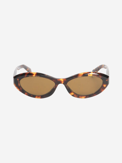 Tortoiseshell oval-frame sunglasses Sunglasses Prada 