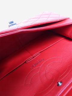 Red 2.55 reissue double flap bag