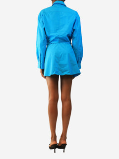 Blue Le Splash mini shirt dress - size UK 8 Dresses Jacquemus 