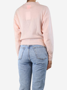 Crush Pink cashmere cardigan - size UK 8