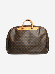 Louis Vuitton Brown 1999 Monogram Alize travel bag