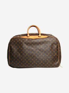 Louis Vuitton Brown 1999 Monogram Alize travel bag