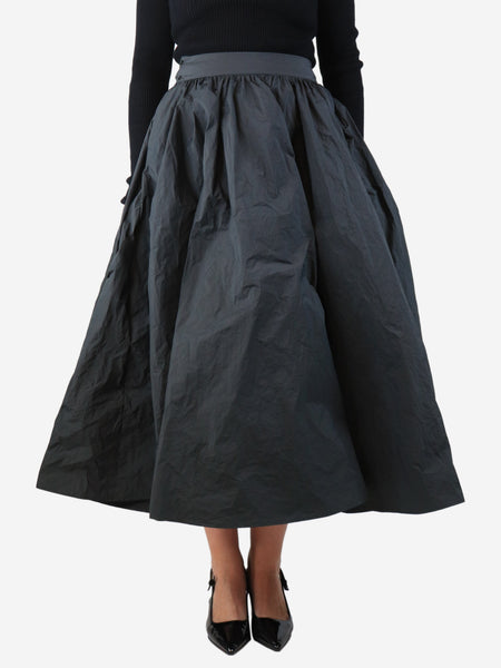 Black taffeta bubble skirt - size L product image