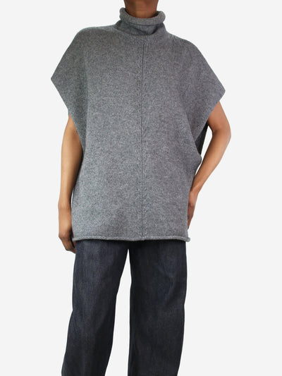 Grey sleeveless high-neck oversized jumper - size XS Knitwear Joseph 