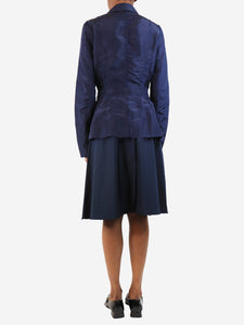 Lanvin Navy light jacket and skirt set - size UK 10
