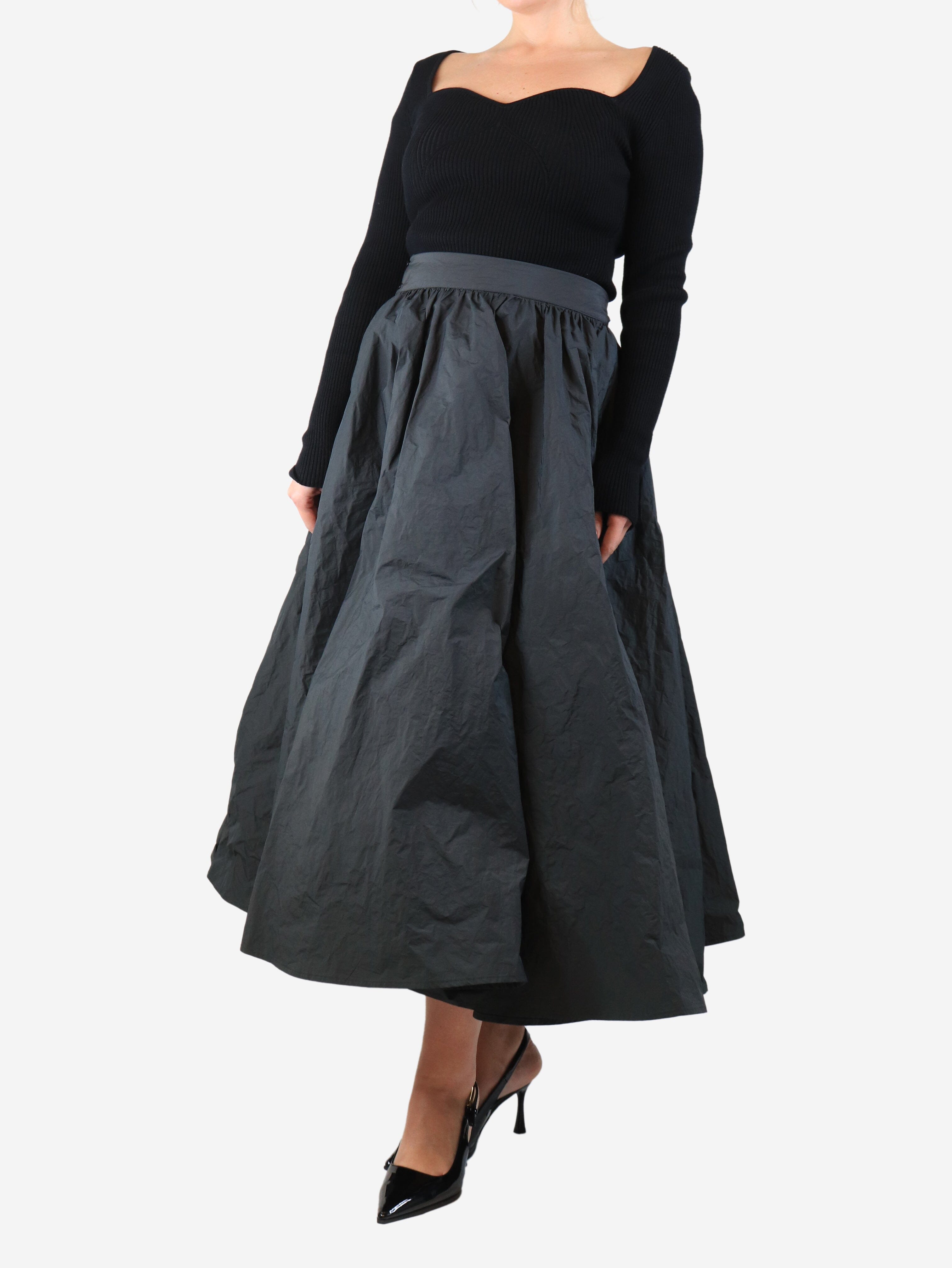 Black taffeta bubble skirt - size L Skirts Apuntob 