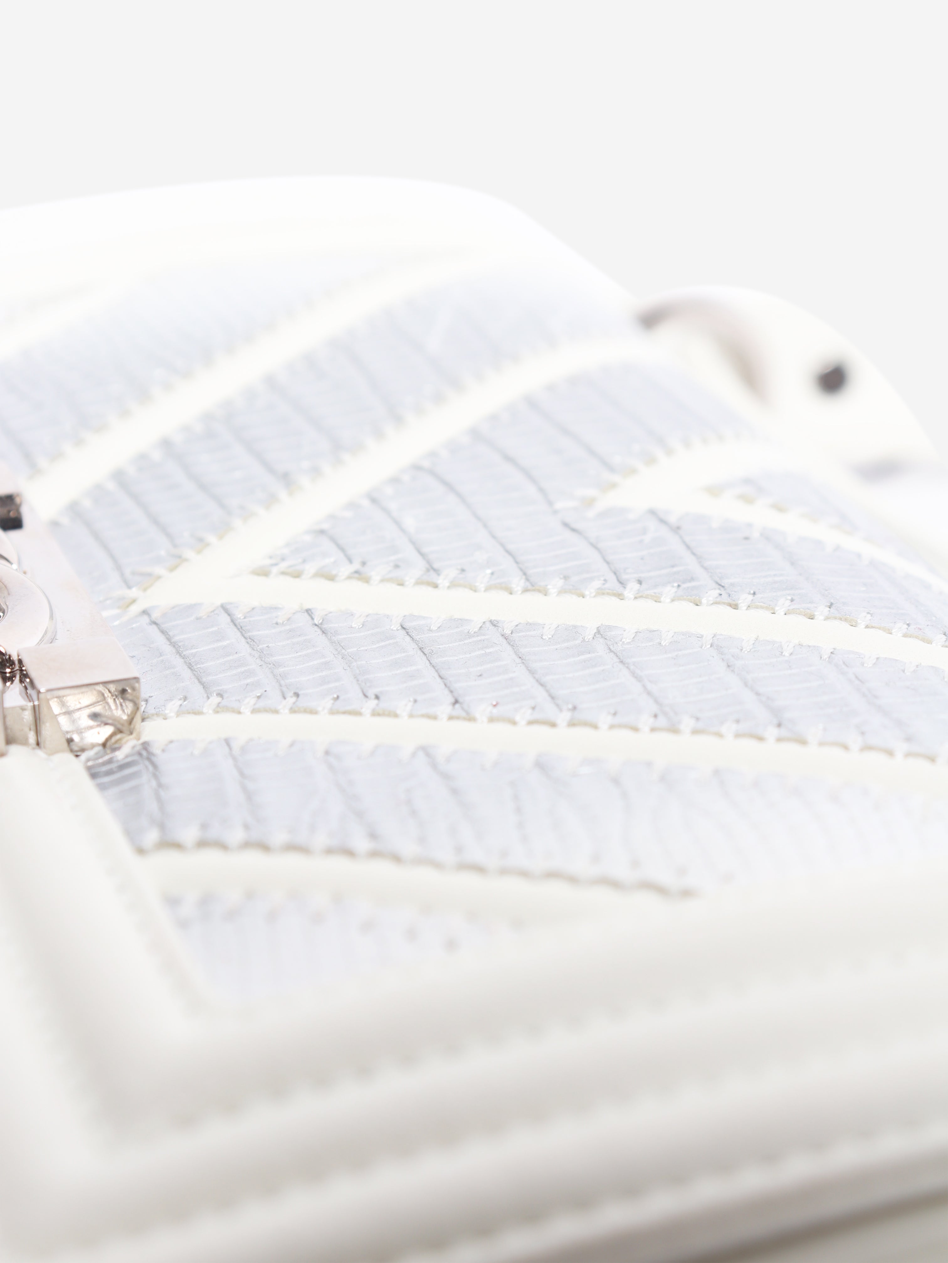White 2016 small chevron lizard Boy bag