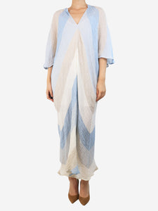 Masscob Blue Maggie striped midi dress - size S