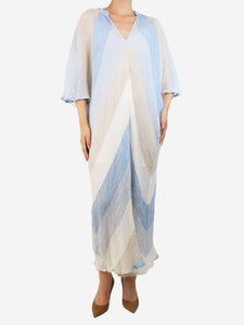 Masscob Blue Maggie striped midi dress - size S