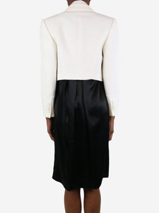 Alexander McQueen White cropped jacket - size UK 8