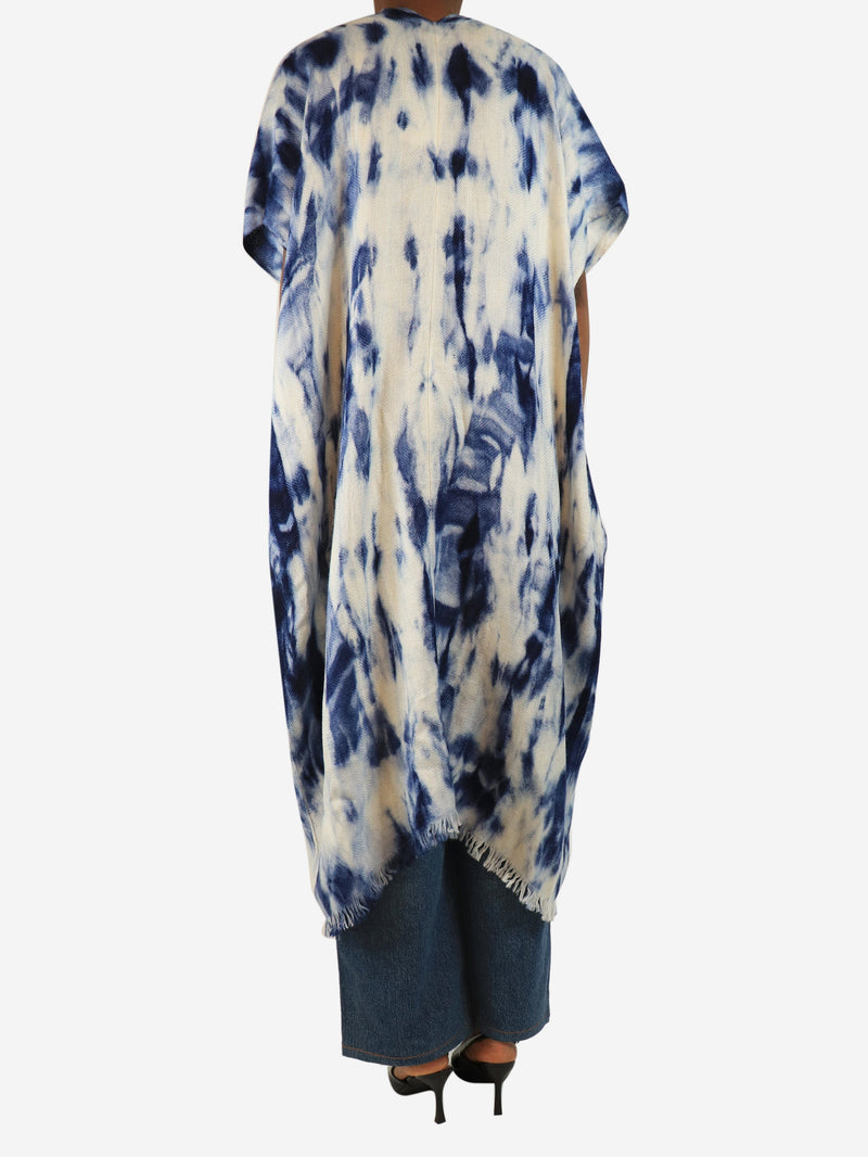 Blue and white Aline kaftan - One size Beachwear WEHVE 