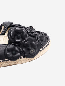 Chanel Black camellia espadrilles - size EU 37 (UK 4)