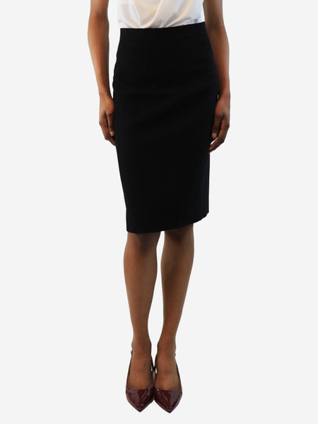 Black knee-length pencil skirt - size UK 6 product image