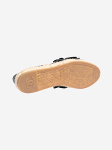 Chanel Black camellia espadrilles - size EU 37 (UK 4)