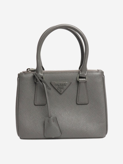 Grey mini Saffiano Galleria 2way bag Cross-body bags Prada 