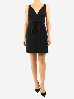 Black sleeveless bow-front mini dress - size UK 10 Dresses Nina Ricci 