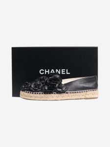 Chanel Black camellia espadrilles - size EU 37 (UK 4)