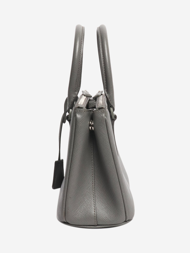 Grey mini Saffiano Galleria 2way bag Cross-body bags Prada 