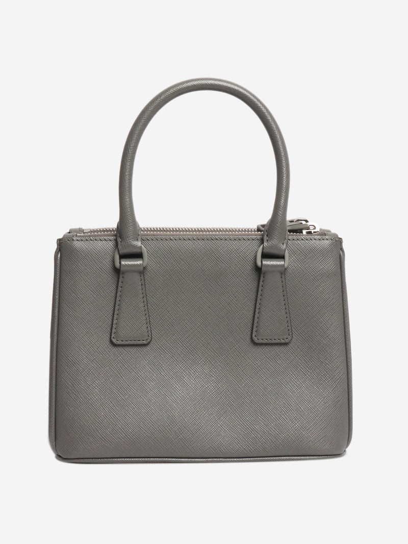 Grey mini Saffiano Galleria 2way bag Cross-body bags Prada 