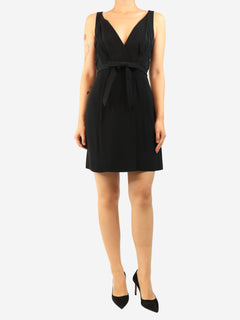 Black sleeveless bow-front mini dress - size UK 10 Dresses Nina Ricci 