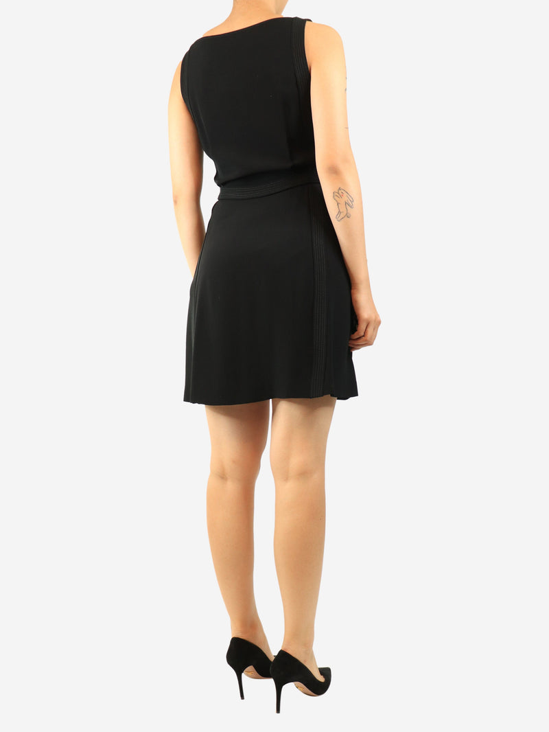 Black sleeveless bow-front mini dress - size UK 10 Dresses Nina Ricci 