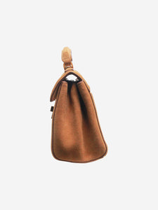 Demellier Ochre Melissa A.R. x The Paris suede cross-body bag