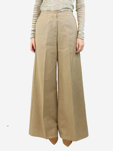 Forte Forte Neutral straight leg trousers - size UK 10