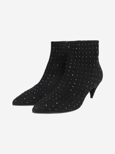 Saint Laurent Black suede ankle boots - size EU 40 (UK 7)