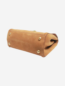 Demellier Ochre Melissa A.R. x The Paris suede cross-body bag