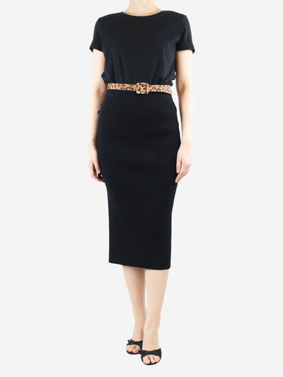 Black ribbed pencil skirt - size M Skirts Sportmax 