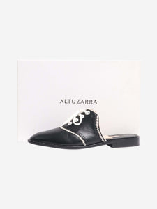 Altuzarra Black backless loafers - size EU 39