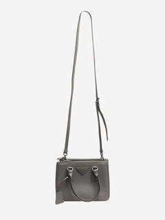 Grey mini Saffiano Galleria 2way bag Cross-body bags Prada 